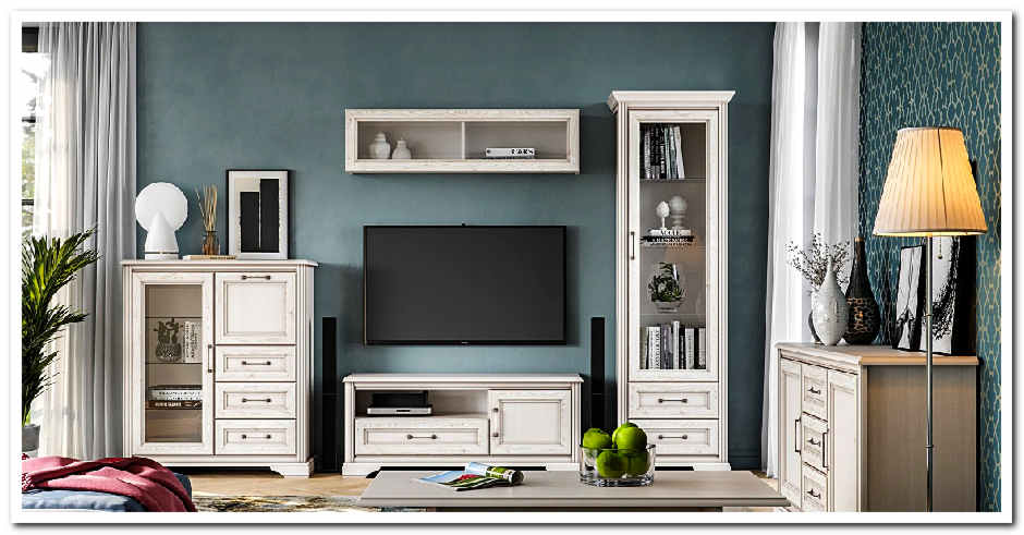 Купить классическую мебель в гостиную в белом цвете Стилиус БРВ недорого