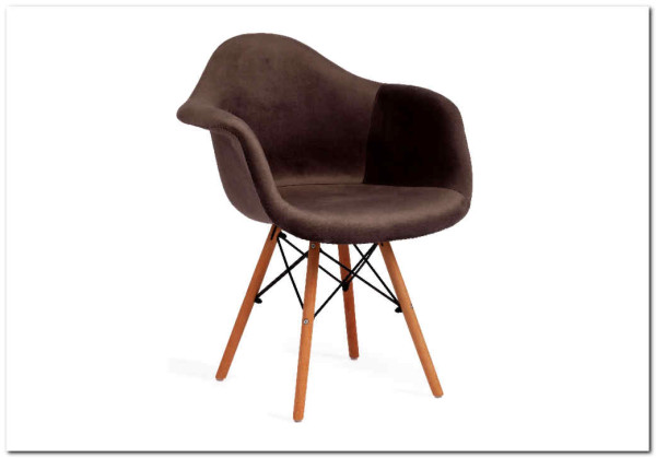 Кресло Secret De Maison CINDY SOFT (EAMES) (mod. 101) серый (HLR 24)/натуральный заказать в интернет магазине по цене 7 720 руб. в Самаре