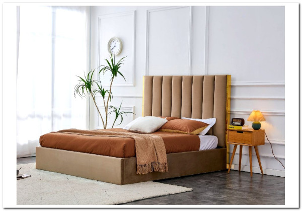 Кровать Halmar PALAZZO (бежевый/золотой) 160/200 заказать в интернет магазине по цене 81 704 руб. в Самаре