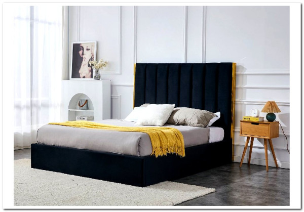 Кровать Halmar PALAZZO (черный/золотой) 160/200 заказать в интернет магазине по цене 81 704 руб. в Самаре
