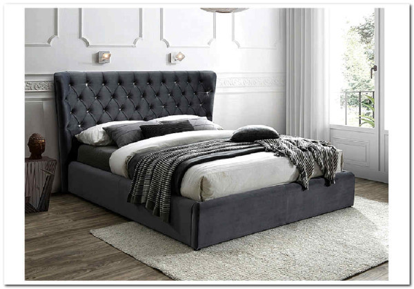 Кровать Signal CARVEN VELVET BLUVEL 14 (серый) 160/200 заказать в интернет магазине по цене 83 142 руб. в Самаре