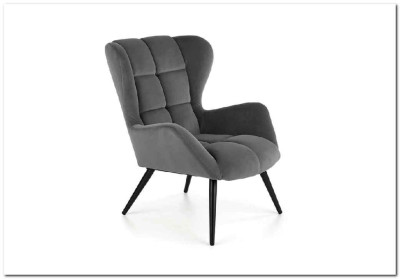 Кресло TYRION  Halmar (серый/черный)