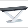 Стол обеденный Signal CASSINO II Ceramic 160 раскладной графит мрамор/белый заказать в интернет магазине по цене 151 527 руб. в Самаре