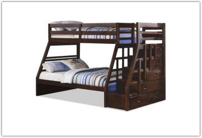 Двухъярусная кровать Эрика-2 с нижним спальным местом 120 из сосны