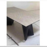 Стол YOAKIM 180 TL-102 Бежевый мрамор, испанская керамика / Темно-серый каркас, DISAUR заказать в интернет магазине по цене 154 400 руб. в Самаре