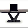 Стол обеденный Halmar VINSTON раскладной темно-серый/черный заказать в интернет магазине по цене 107 422 руб. в Самаре
