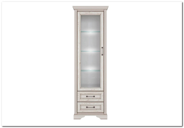 Шкаф-витрина Stylius (Стилиус) B169-REG1W2S BRW заказать в интернет магазине по цене 34 400 руб. в Самаре