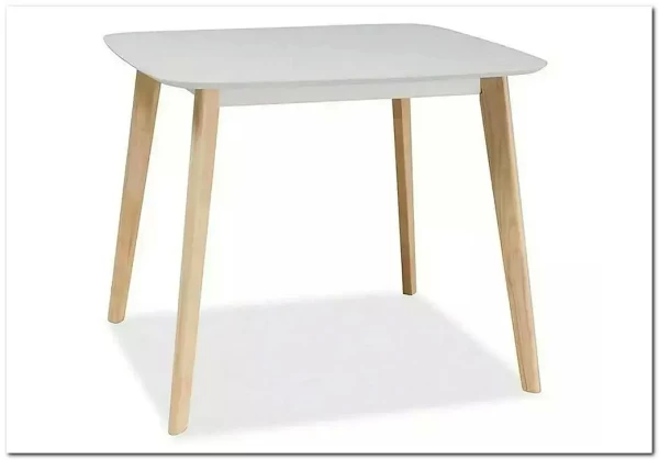 Стол обеденный Signal TIBI 90 (белый/дуб беленый) заказать в интернет магазине по цене 19 479 руб. в Самаре