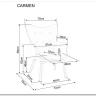 Кресло Signal CARMEN VELVET (оливковый) заказать в интернет магазине по цене 23 645 руб. в Самаре