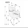 Стул кухонный Halmar K572 поворотный (кремовый/черный) заказать в интернет магазине по цене 21 713 руб. в Самаре