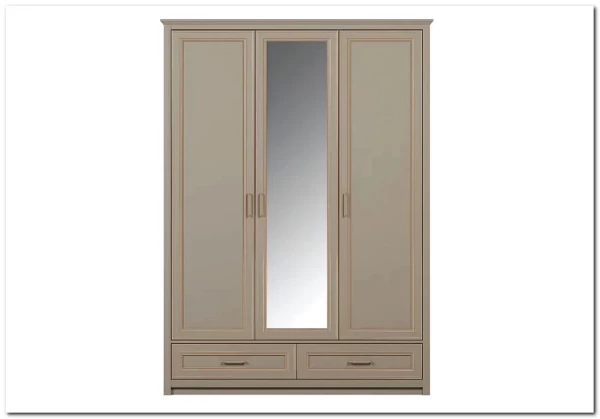 Шкаф с зеркалом Классик SZF2D1L2S глиняный серый БРВ заказать в интернет магазине по цене 105 620 руб. в Самаре