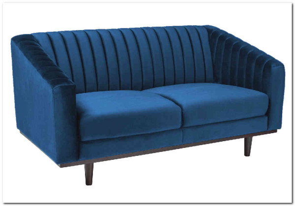 Диван ASPREY 2 Velvet Bluvel 86  Signal (синий) заказать в интернет магазине по цене 88 129 руб. в Самаре