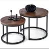 Комплект Halmar OREO 2 стола журнальных (ореховый/черный) заказать в интернет магазине по цене 14 926 руб. в Самаре