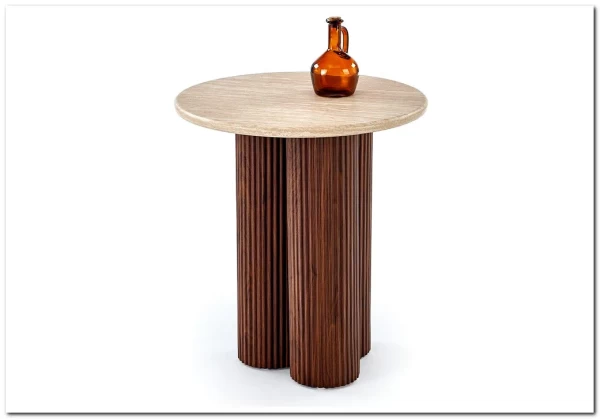 Стол журнальный Halmar DOROTEA S (травертин/орех) заказать в интернет магазине по цене 16 438 руб. в Самаре Стол журнальный Halmar DOROTEA S (травертин/орех) заказать в интернет магазине по цене 16 438 руб. в Самаре