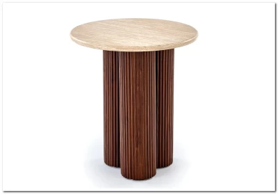 Стол журнальный Halmar DOROTEA S (травертин/орех)