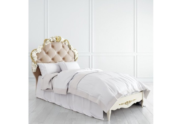 Купить Кровать с мягким изголовьем 90*190 Romantic R409-K02-AG-B01 с доставкой по России по цене производителя можно в магазине Другая Мебель в Самаре