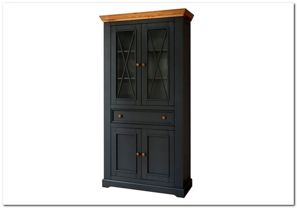 Шкаф для посуды Форест Графит широкий 4 двери 1 ящик заказать в интернет магазине по цене 56 979 руб. в Самаре