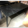 Стол CORNER 120 MATT BLACK MARBLE SOLID CERAMIC / BLACK, DISAUR заказать в интернет магазине по цене 53 750 руб. в Самаре