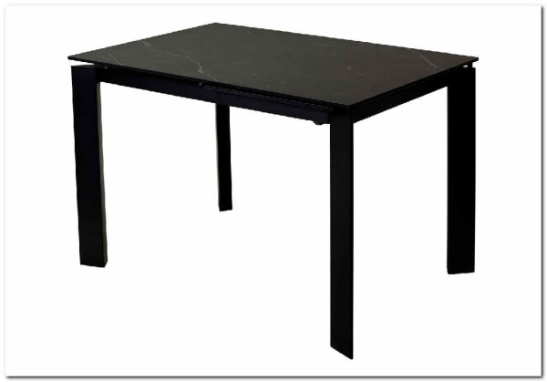 Стол CORNER 120 MATT BLACK MARBLE SOLID CERAMIC / BLACK, DISAUR заказать в интернет магазине по цене 53 750 руб. в Самаре