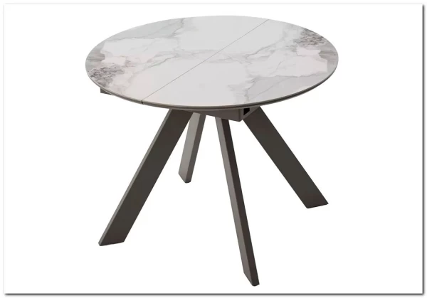 Стол БОНЖУР 100 PANDORA LIGHT, керамика / ЛАТТЕ каркас заказать в интернет магазине по цене 37 600 руб. в Самаре