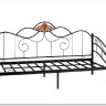 Купить Кровать Federica (mod. AT-881) 90*200 см (Day bed), красный дуб/черный с доставкой по России по цене производителя можно в магазине Другая Мебель в Самаре
