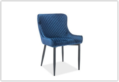 Стул COLIN B SIGNAL Velvet Bluvel 86 синий