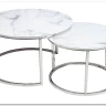 Комплект Signal ATLANTA B, 2 стола журнальных (эффект белого мрамора/хром) заказать в интернет магазине по цене 30 330 руб. в Самаре