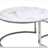 Комплект Signal ATLANTA B, 2 стола журнальных (эффект белого мрамора/хром) заказать в интернет магазине по цене 30 330 руб. в Самаре
