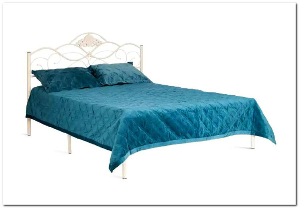Купить Кровать Federica (mod. AT-881) 160*200 (Queen bed), Белый (butter white) с доставкой по России по цене производителя можно в магазине Другая Мебель в Самаре