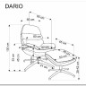 Кресло HALMAR DARIO серый/черный заказать в интернет магазине по цене 42 260 руб. в Самаре