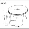 Стол обеденный Halmar REGINALD 2 120 (черный/золотой) заказать в интернет магазине по цене 59 429 руб. в Самаре