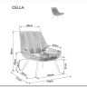 Кресло SIGNAL CELLA Brego 77 (оливковый/черный) заказать в интернет магазине по цене 24 687 руб. в Самаре