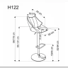 Барный стул Halmar H-122 (серый/черный) заказать в интернет магазине по цене 14 273 руб. в Самаре