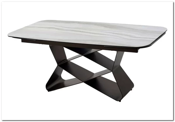 Стол ABSALON 180 ICE AGATE, керамика, стекло / Шоколадное золото каркас, ®DISAUR заказать в интернет магазине по цене 109 700 руб. в Самаре