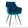Стул кухонный LILIA VELVET  Signal (бирюзовый/черный) заказать в интернет магазине по цене 15 867 руб. в Самаре