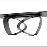 Стол TOVE 240 GREY, стекло BUBBLE / Шоколадное золото каркас ®DISAUR заказать в интернет магазине по цене 150 500 руб. в Самаре