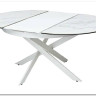 Стол TRENTO 120 HIGH GLOSS STATUARIO Белый мрамор глянцевый, керамика/ белый каркас заказать в интернет магазине по цене 73 620 руб. в Самаре