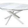 Стол TRENTO 120 HIGH GLOSS STATUARIO Белый мрамор глянцевый, керамика/ белый каркас заказать в интернет магазине по цене 73 620 руб. в Самаре