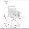 Стул кухонный Signal AZALIA D Velvet Bluvel 40 поворотный (темно-бежевый/дуб) заказать в интернет магазине по цене 21 209 руб. в Самаре