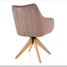 Стул кухонный Signal AZALIA D Velvet Bluvel 40 поворотный (темно-бежевый/дуб) заказать в интернет магазине по цене 21 209 руб. в Самаре