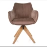 Стул кухонный Signal AZALIA D Velvet Bluvel 40 поворотный (темно-бежевый/дуб) заказать в интернет магазине по цене 21 209 руб. в Самаре