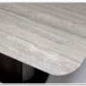 Стол DAGFINN 160 IVORY TRAVERTINE SOLID CERAMIC / Кофе / Орех, ®DISAUR заказать в интернет магазине по цене 95 600 руб. в Самаре