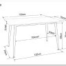 Стол обеденный Signal RION 130 (белый/черный) заказать в интернет магазине по цене 18 731 руб. в Самаре