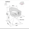 Стул кухонный Signal BORGO Raven 07 поворотный (серый/черный) заказать в интернет магазине по цене 19 050 руб. в Самаре
