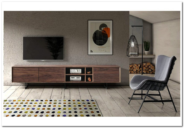 Тумба ТВ DUPEN TV130 WALNUT заказать в интернет магазине по цене 89 700 руб. в Самаре