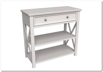 Консоль Форест белый воск