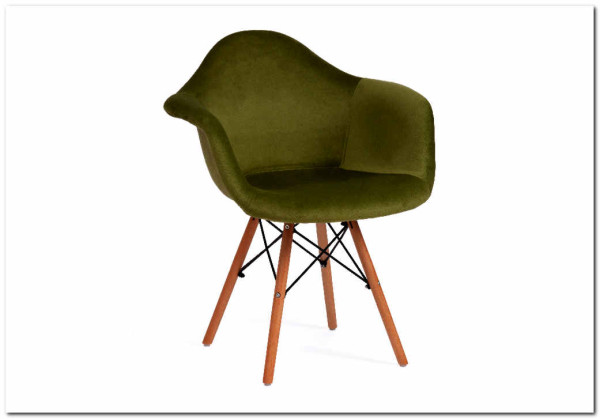 Кресло Secret De Maison CINDY SOFT (EAMES) (mod. 101) зеленый (HLR 54)/натуральный заказать в интернет магазине по цене 7 720 руб. в Самаре