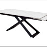 Стол LIVORNO 180 MATT WHITE MARBLE SOLID CERAMIC / BLACK заказать в интернет магазине по цене 88 950 руб. в Самаре