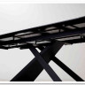 Стол LIVORNO 180 MATT WHITE MARBLE SOLID CERAMIC / BLACK заказать в интернет магазине по цене 88 950 руб. в Самаре