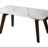 Стол BETIS 180 MATTE GILDED WHITE SOLID CERAMIC / Орех, ®DISAUR заказать в интернет магазине по цене 91 900 руб. в Самаре